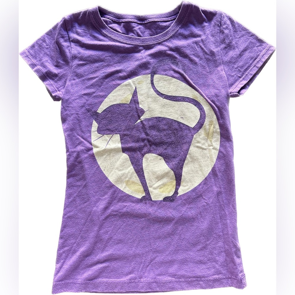 Kids Halloween Vintage Cat T-Shirt